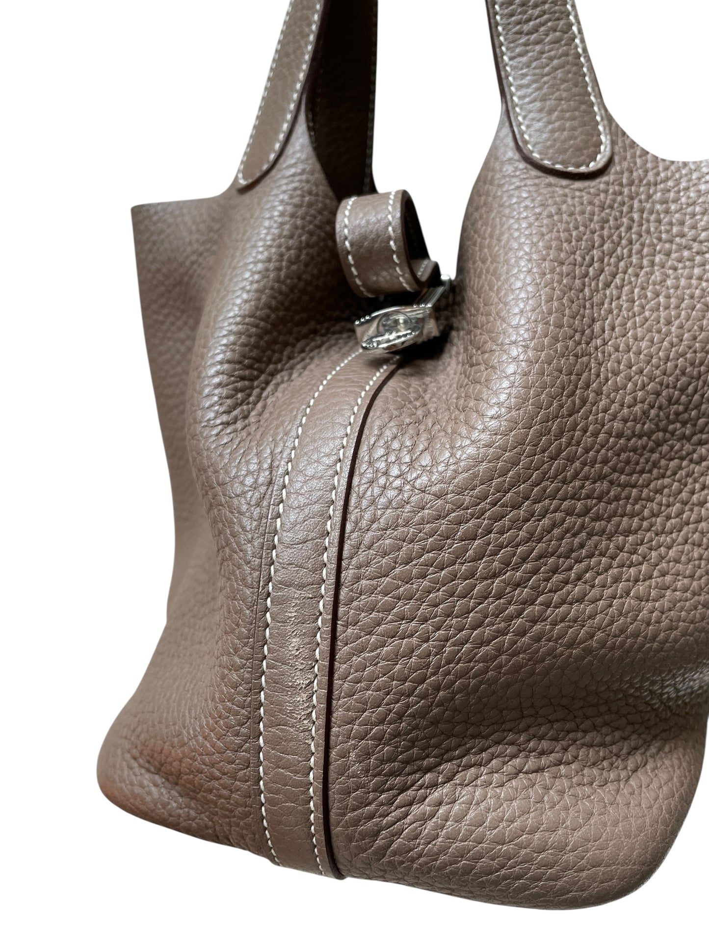 Hermes Sac Picotin 18 Etoupe Taurillon Clemence