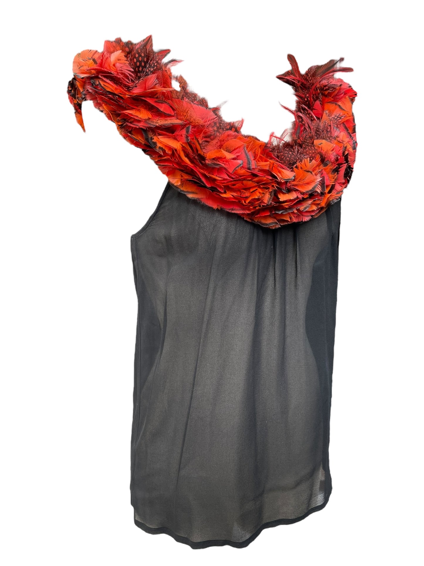 Haut à plumes Yves Saint Laurent Rive Gauche
