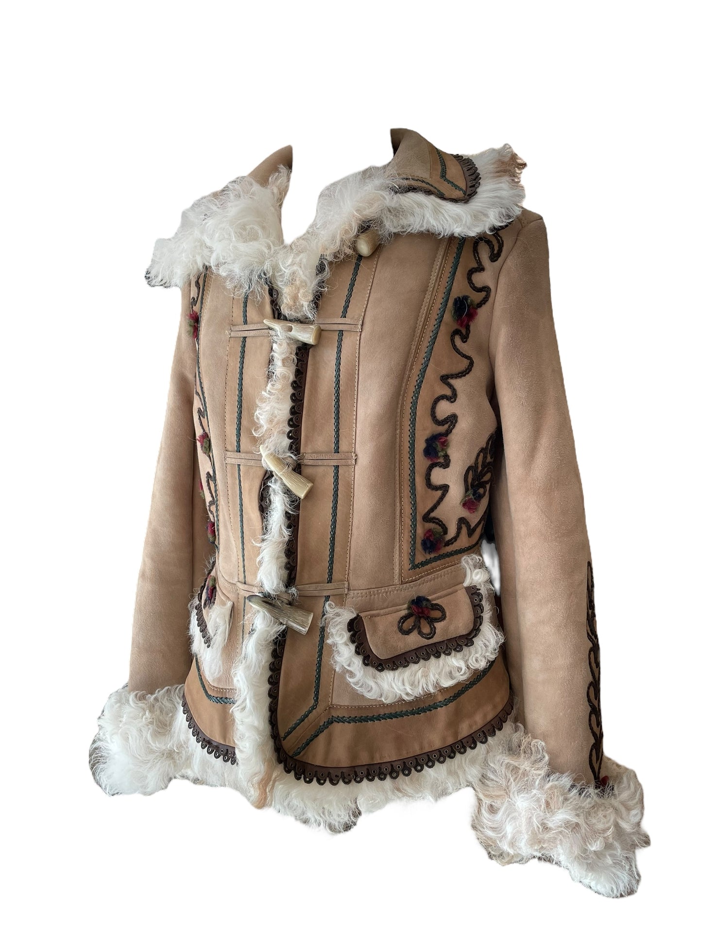 Burberry jacket in genuine shearling 70s style