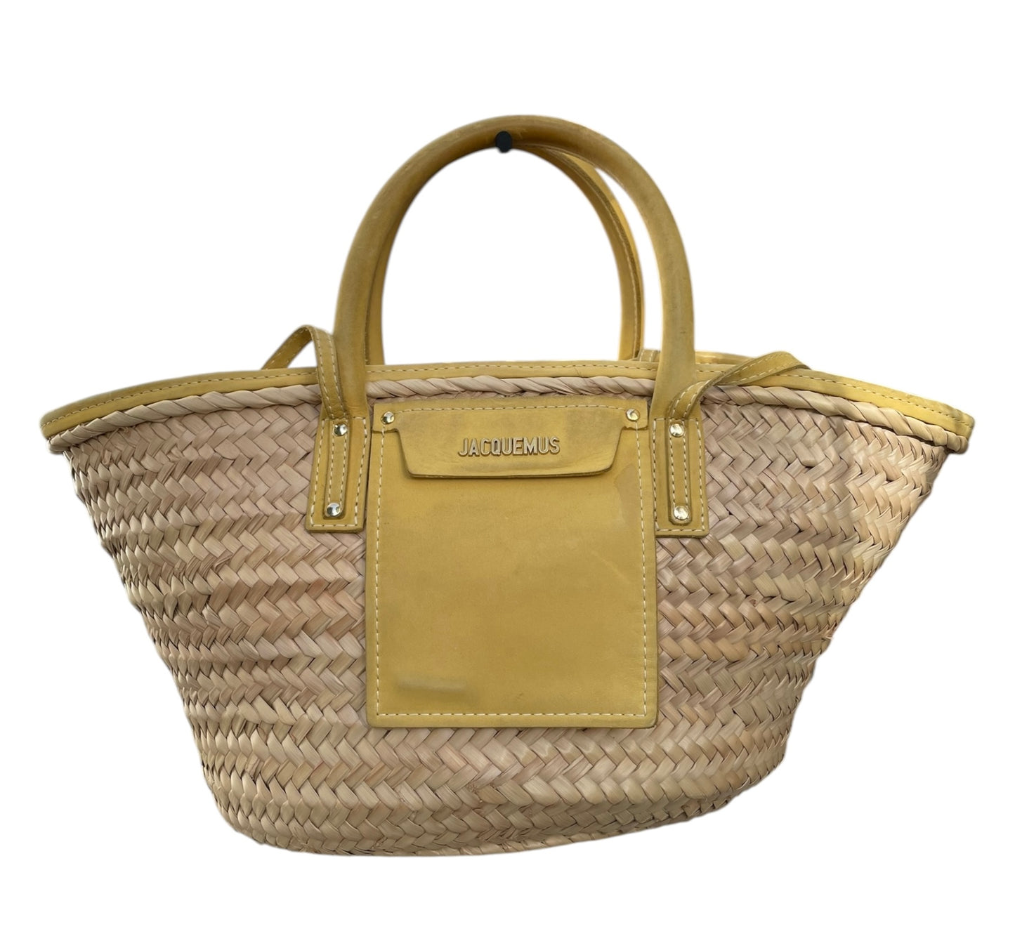 Sac panier jaune Jacquemus