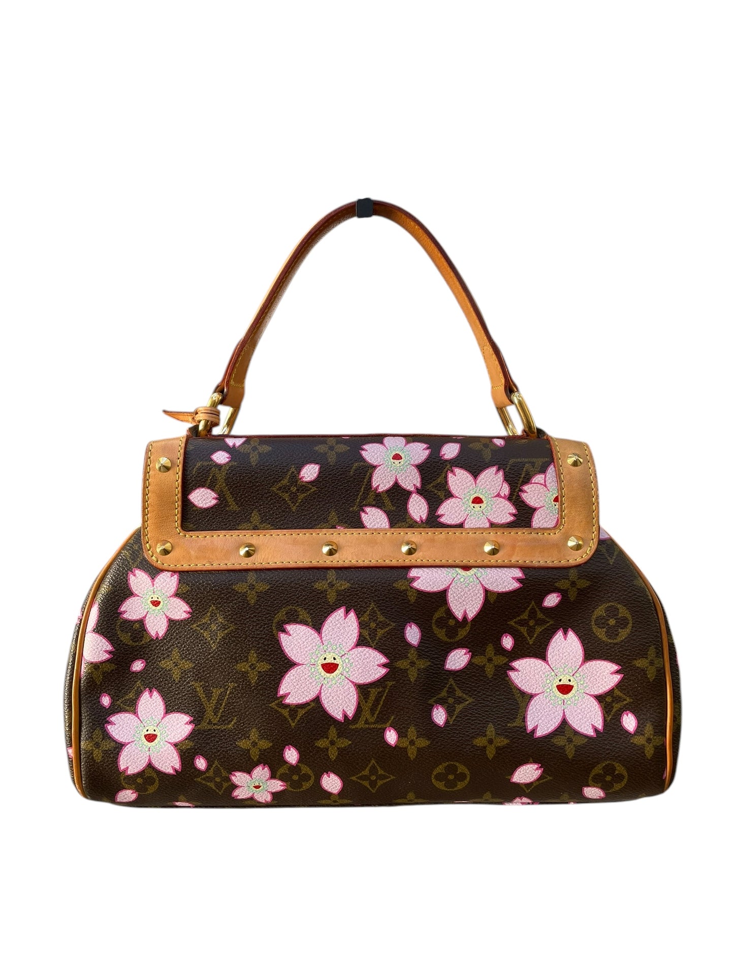 Louis Vuitton x Takashi Murakami Handbag – Monogram Canvas with Pink Flowers & Leather Bow