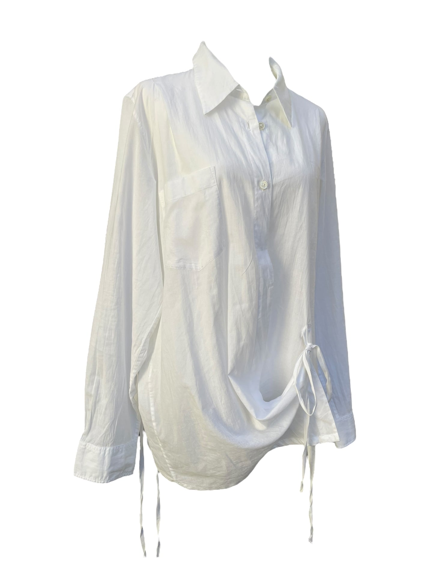 Ann Demeulemeester White Shirt – Adjustable Ties
