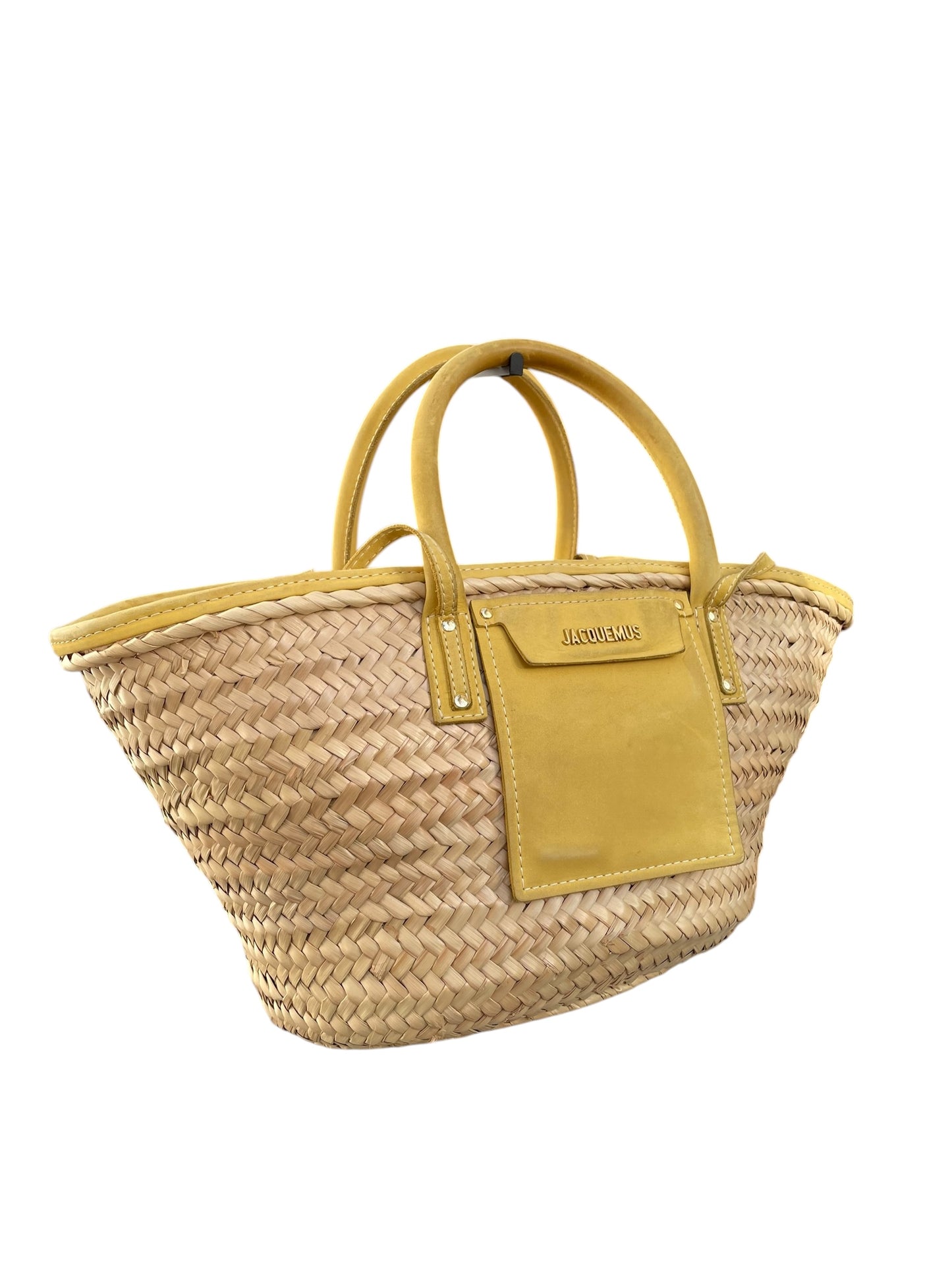 Sac panier jaune Jacquemus