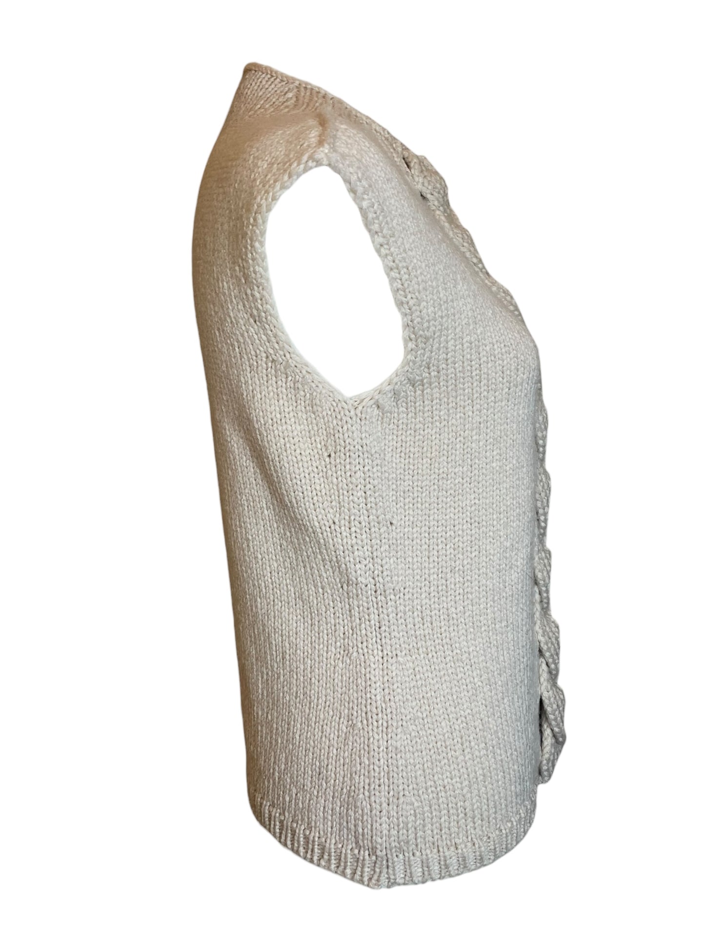 Lemaire Sleeveless Knit Sweater – Ecru