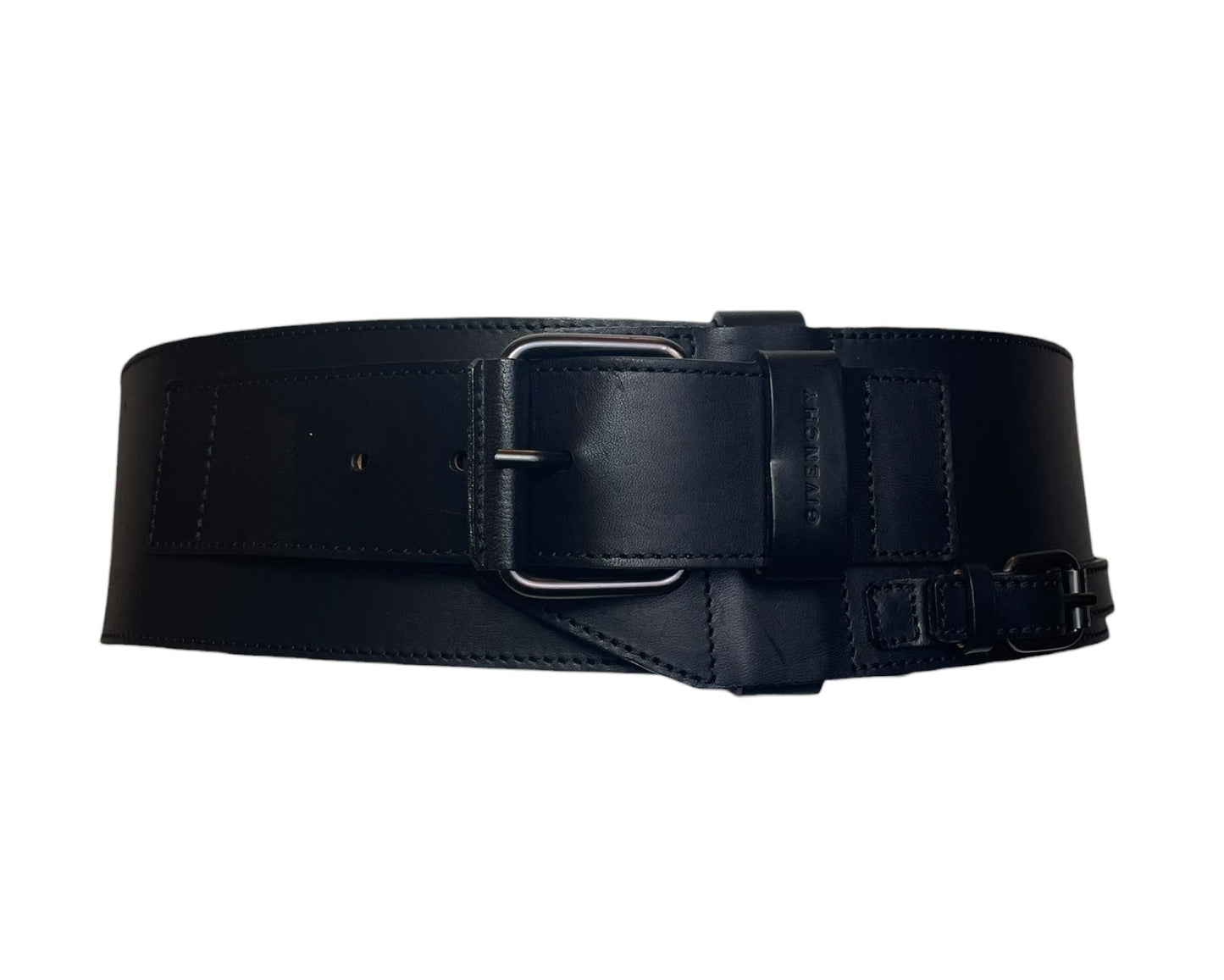 Givenchy Wide Belt – Black with Elegant Strap Details