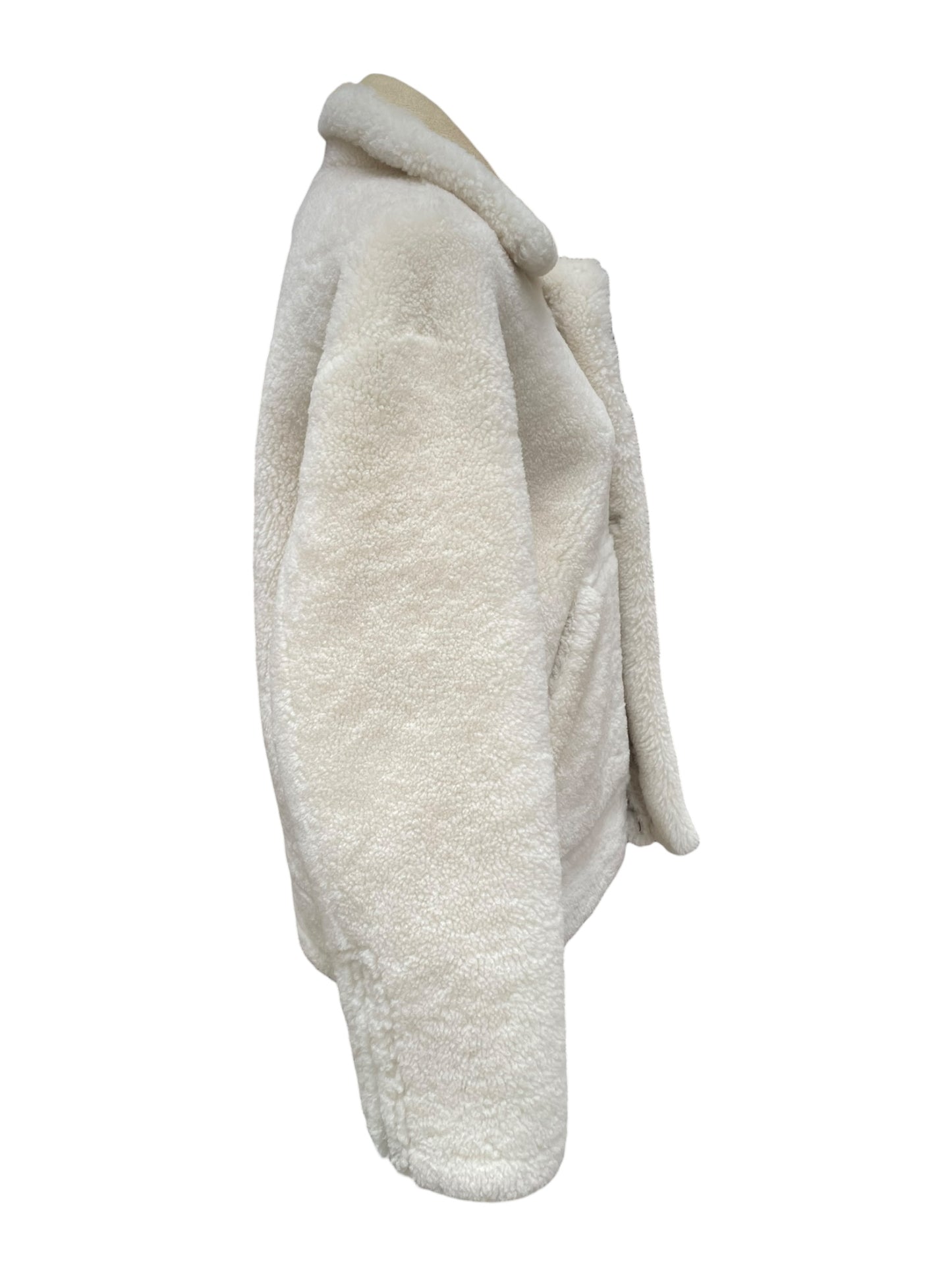 Jacqemus Shearling Jacket – Ecru & Cream- Le Papier Collection