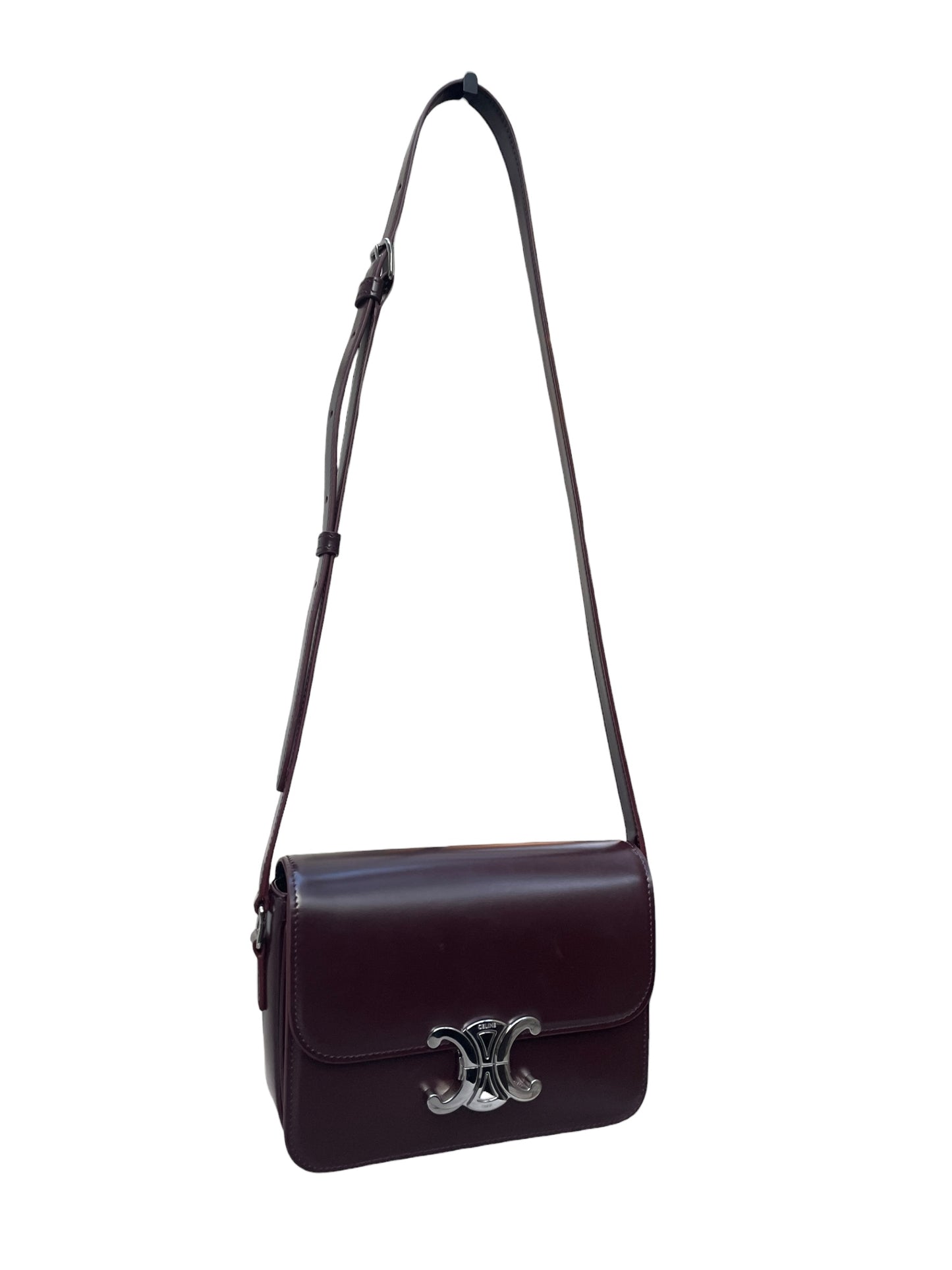 Celine Triomphe Teen Bag – Deep Burgundy