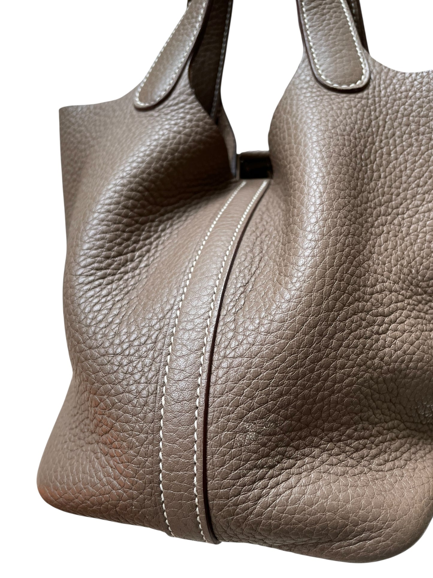 Hermes Sac Picotin 18 Etoupe Taurillon Clemence