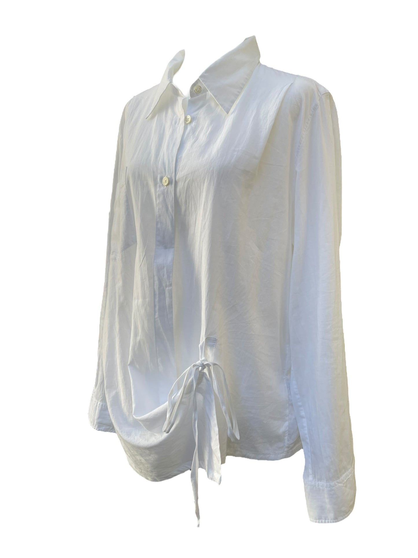 Ann Demeulemeester White Shirt – Adjustable Ties