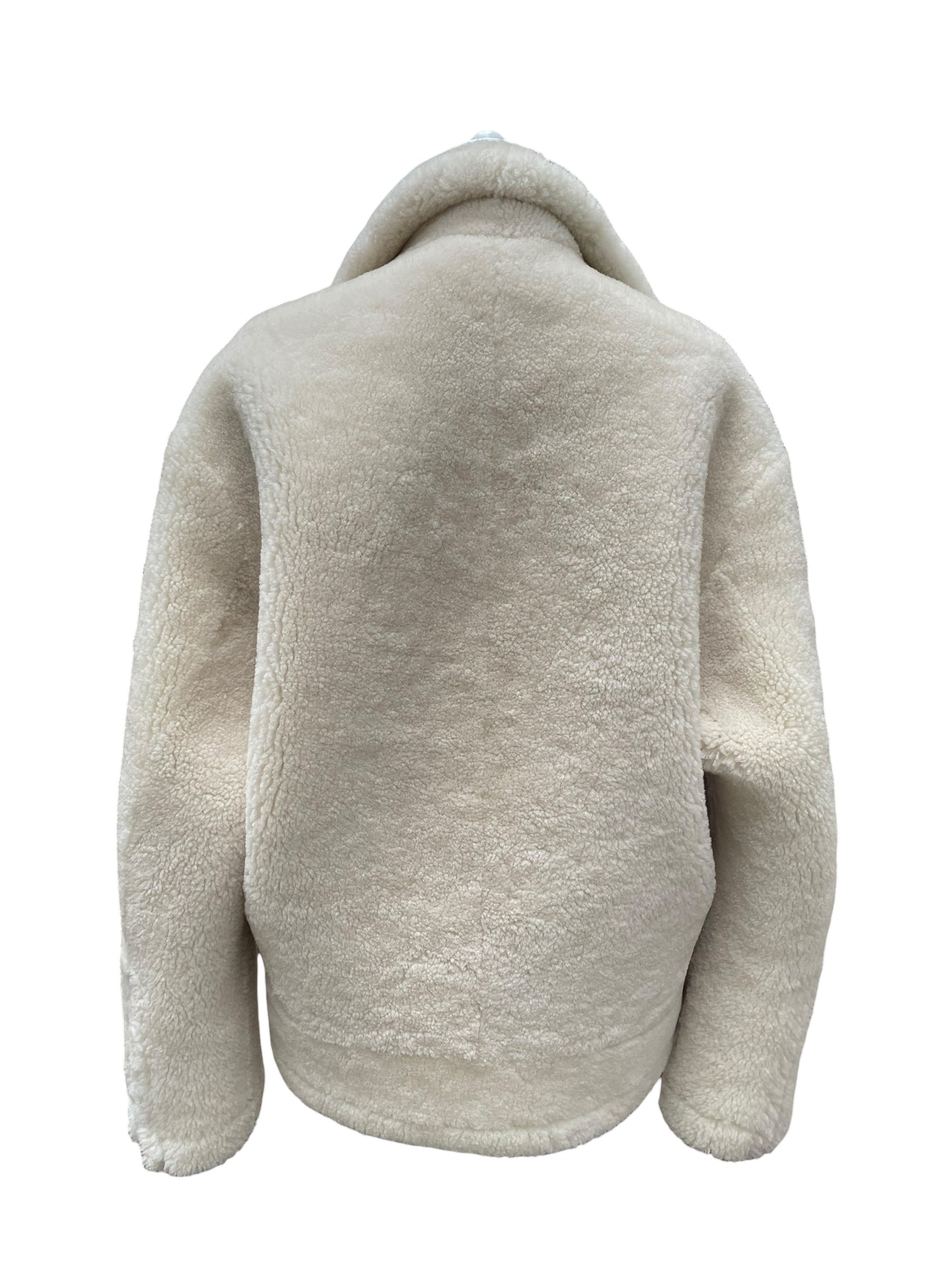 Jacqemus Shearling Jacket – Ecru & Cream- Le Papier Collection