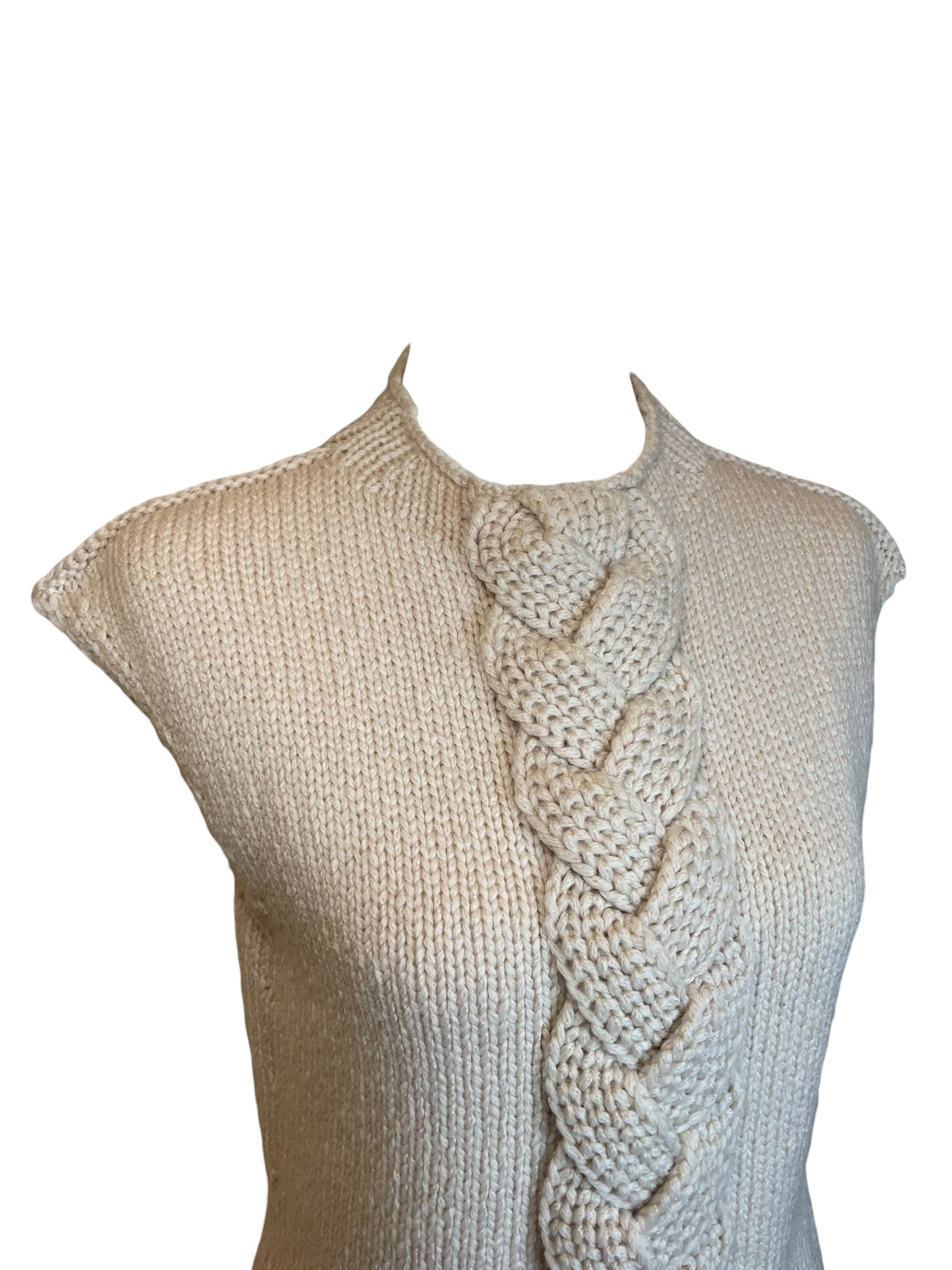 Lemaire Sleeveless Knit Sweater – Ecru