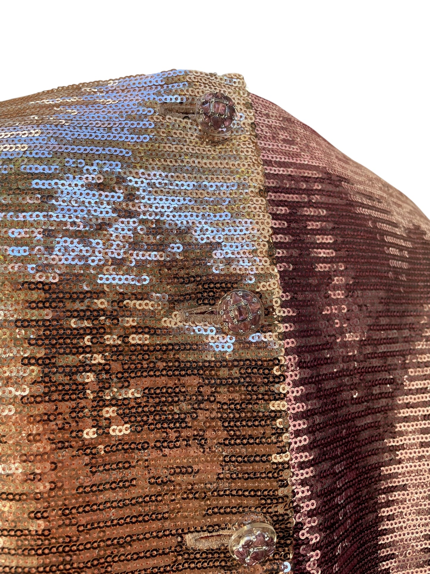 Chanel Sequin Cropped Top – Rose Gold