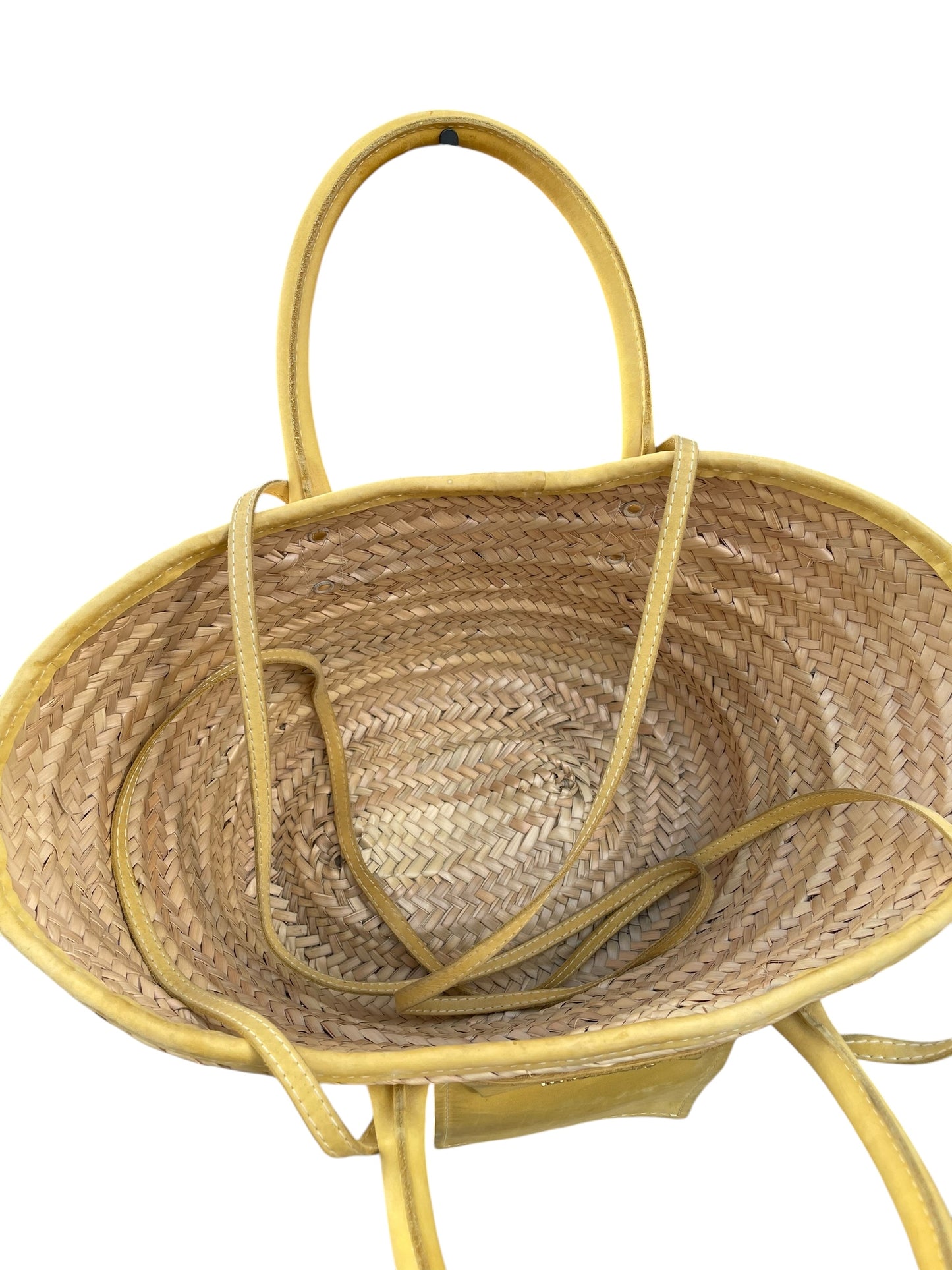 Sac panier jaune Jacquemus