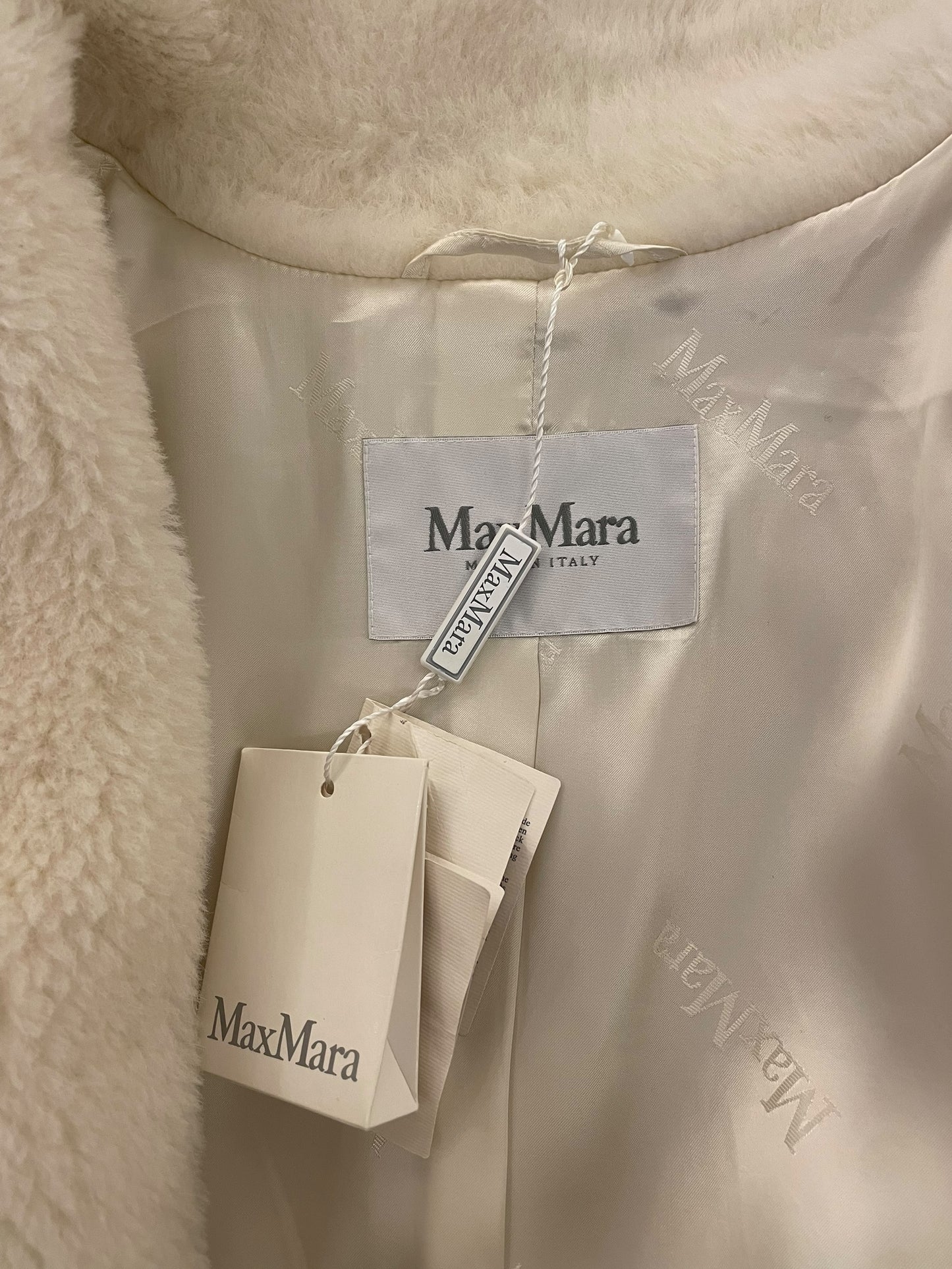 Max Mara Teddy Coat – White