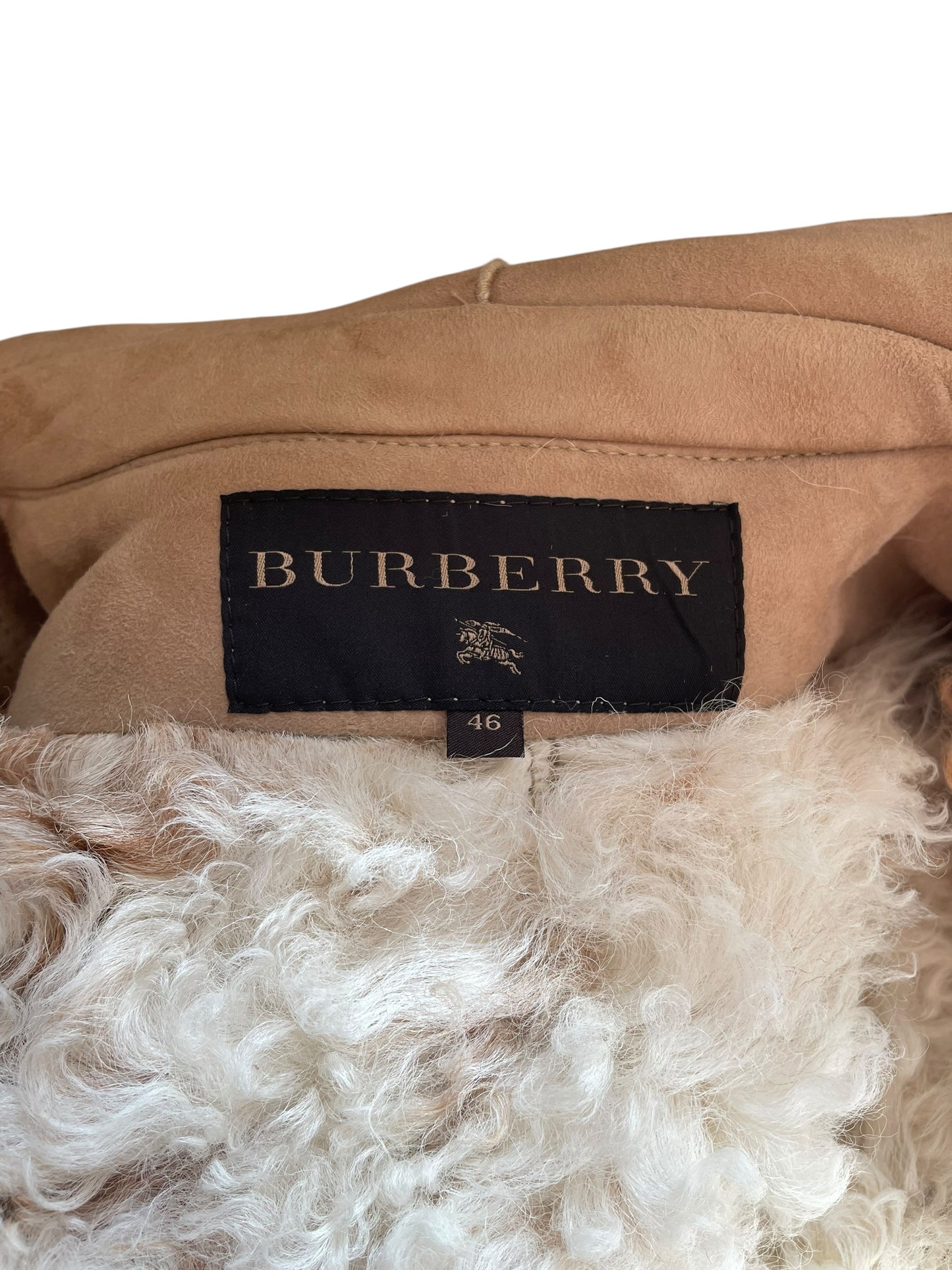 Burberry jacket in genuine shearling 70s style