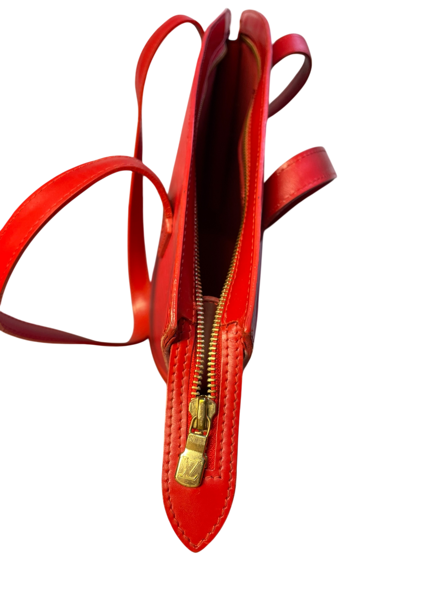 Louis Vuitton Saint Jacques red Epi leather bag