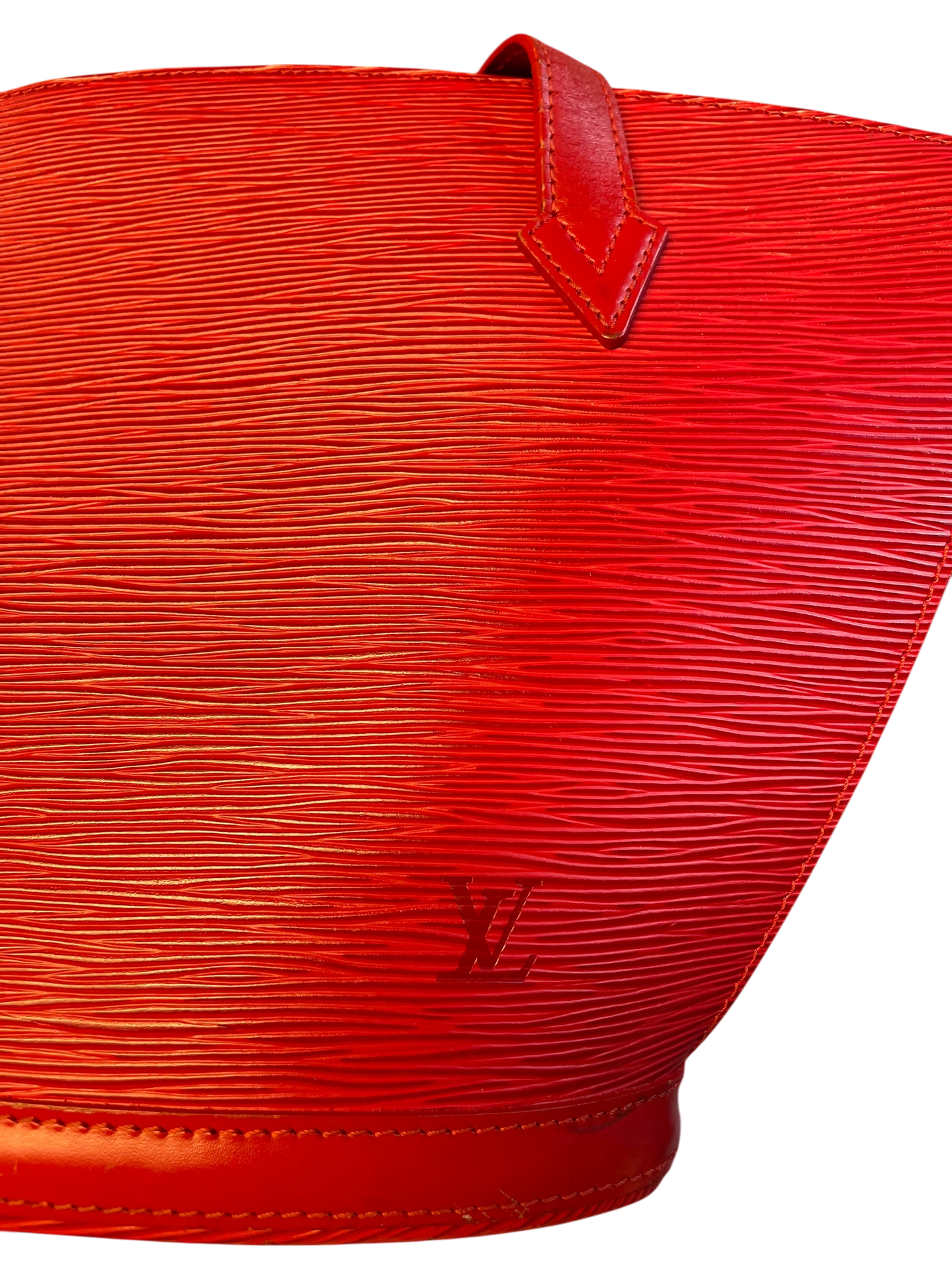 Louis Vuitton Saint Jacques red Epi leather bag