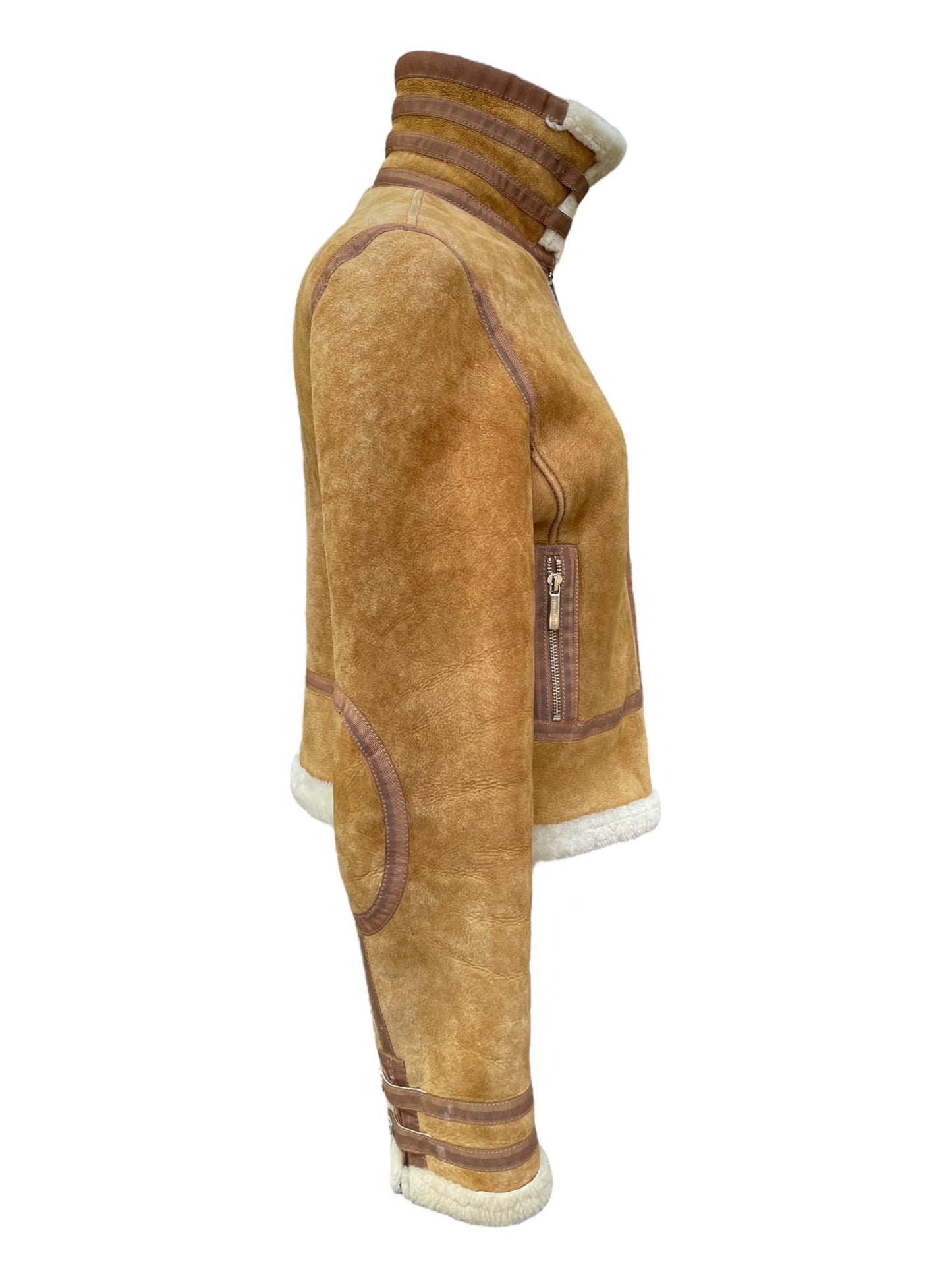 Burberry shearling beige jacket