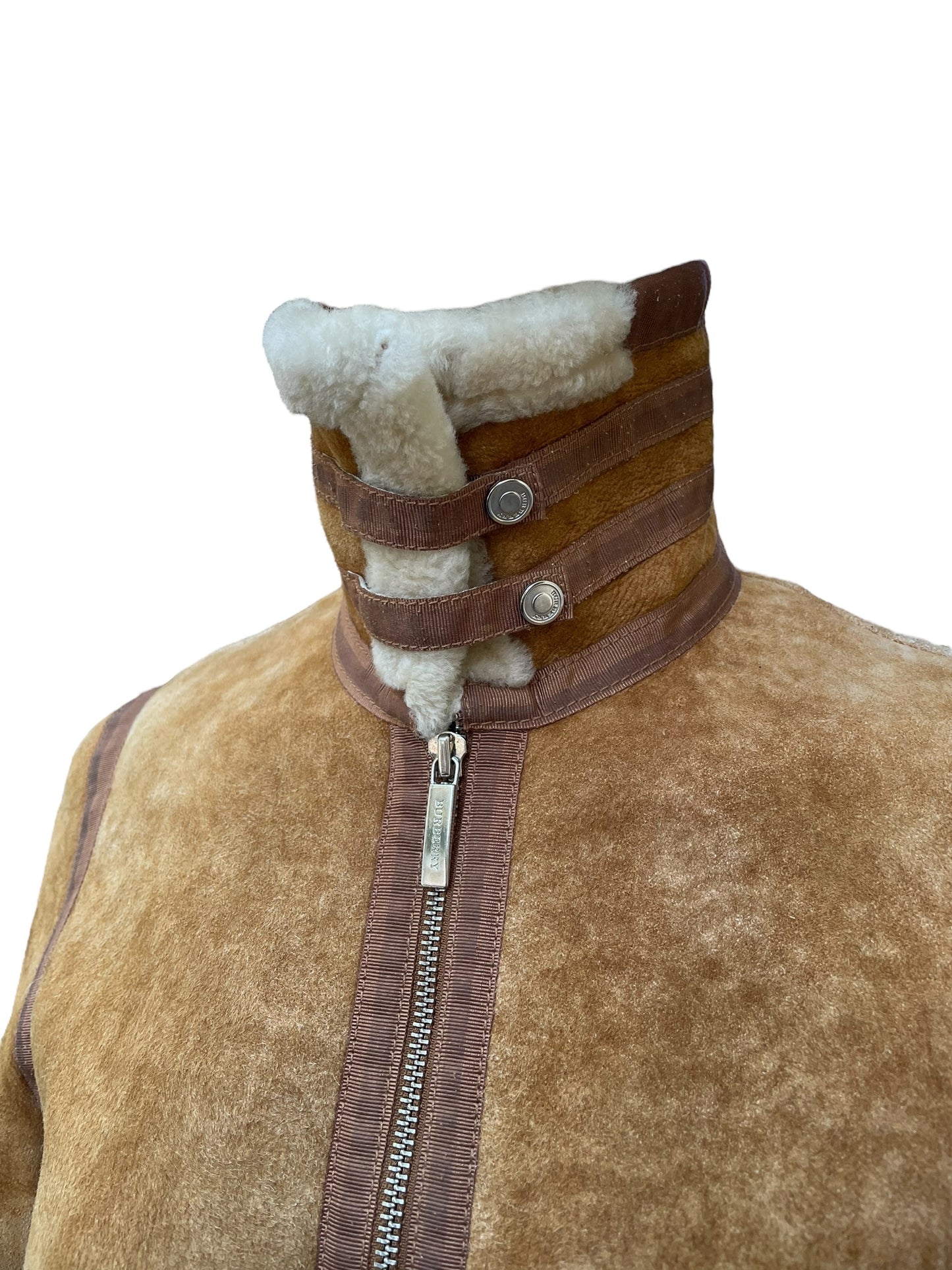 Burberry shearling beige jacket