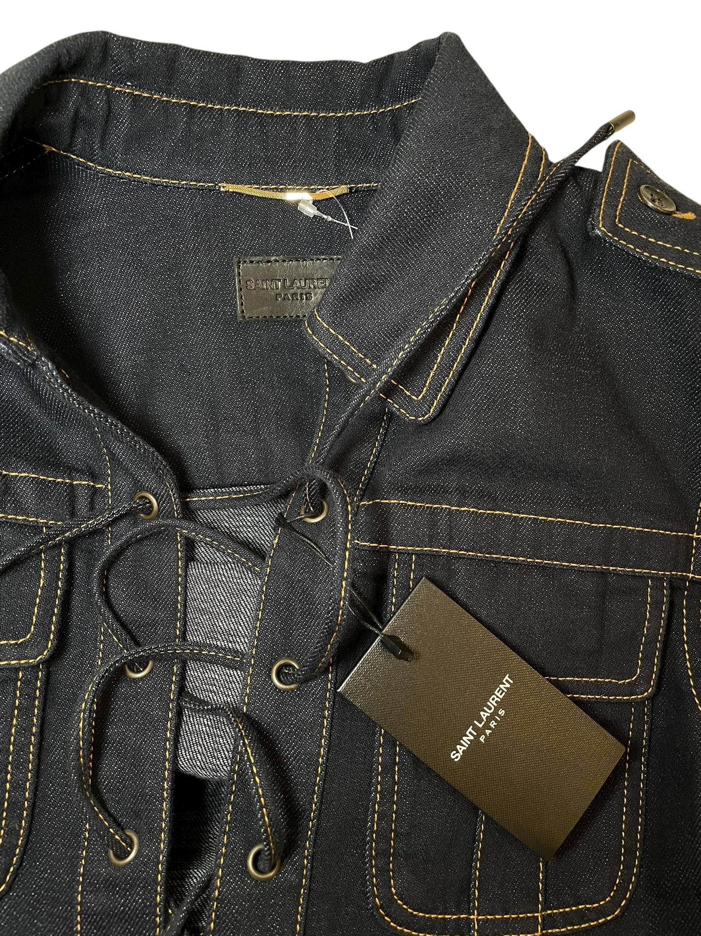 Saint Laurent Denim Safari Jacket