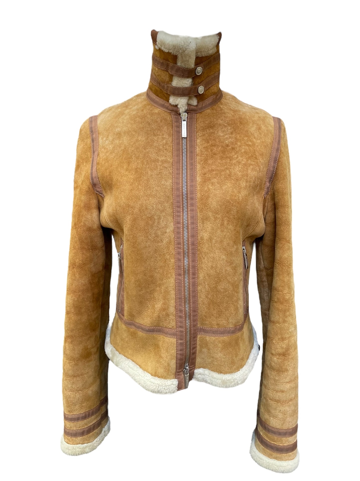 Burberry shearling beige jacket