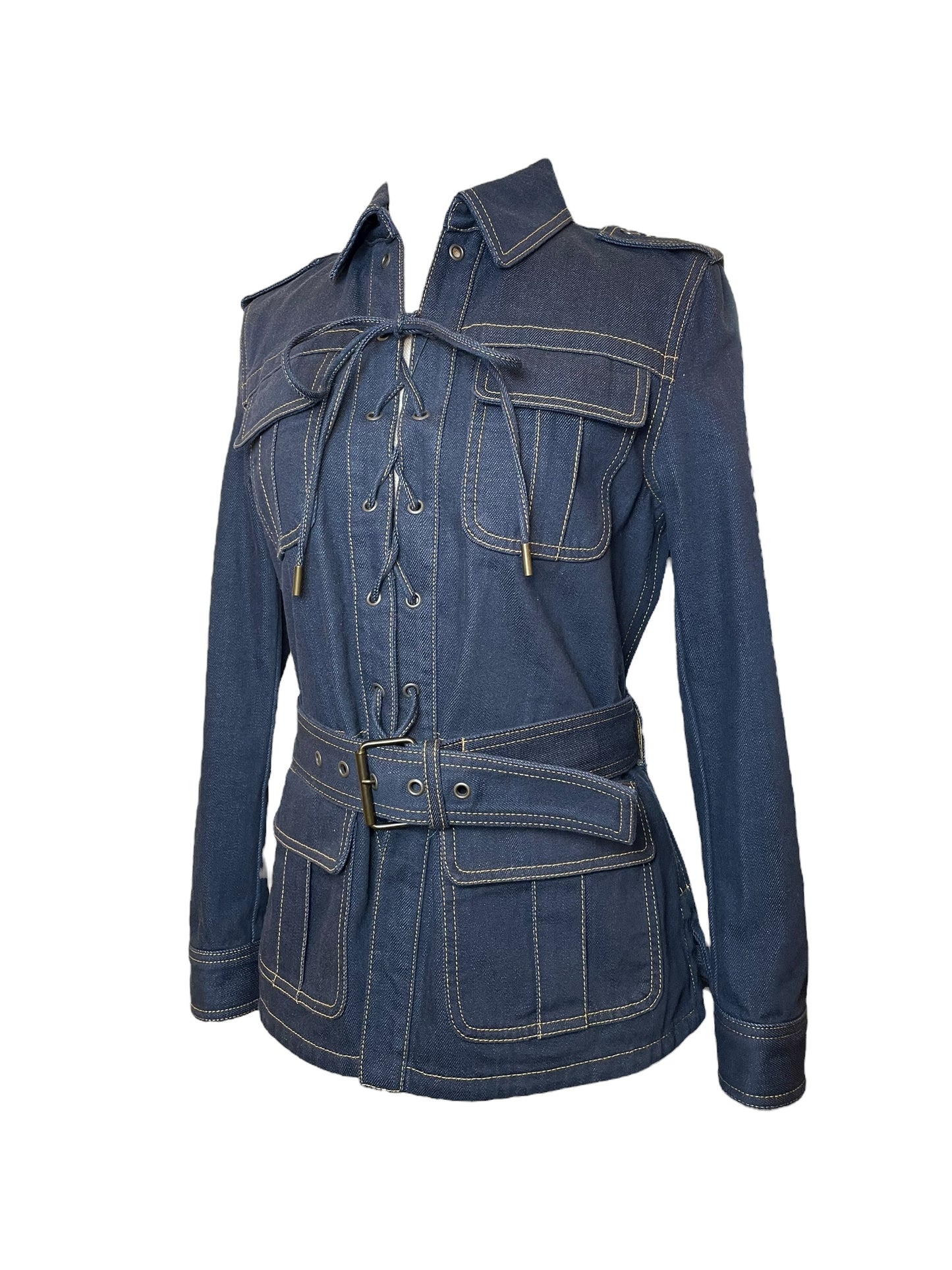 Saint Laurent Denim Safari Jacket