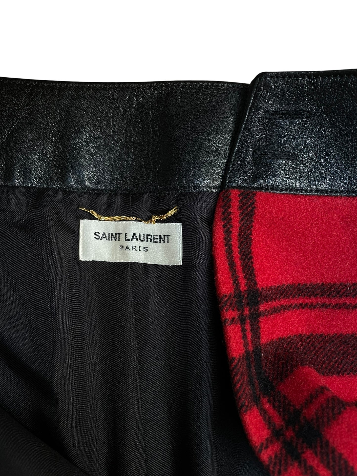 Saint Laurent tartan mini skirt
