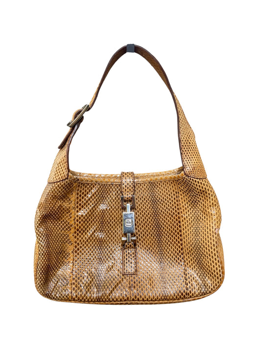 Mini-sac Gucci Jackie vintage en peau de serpent