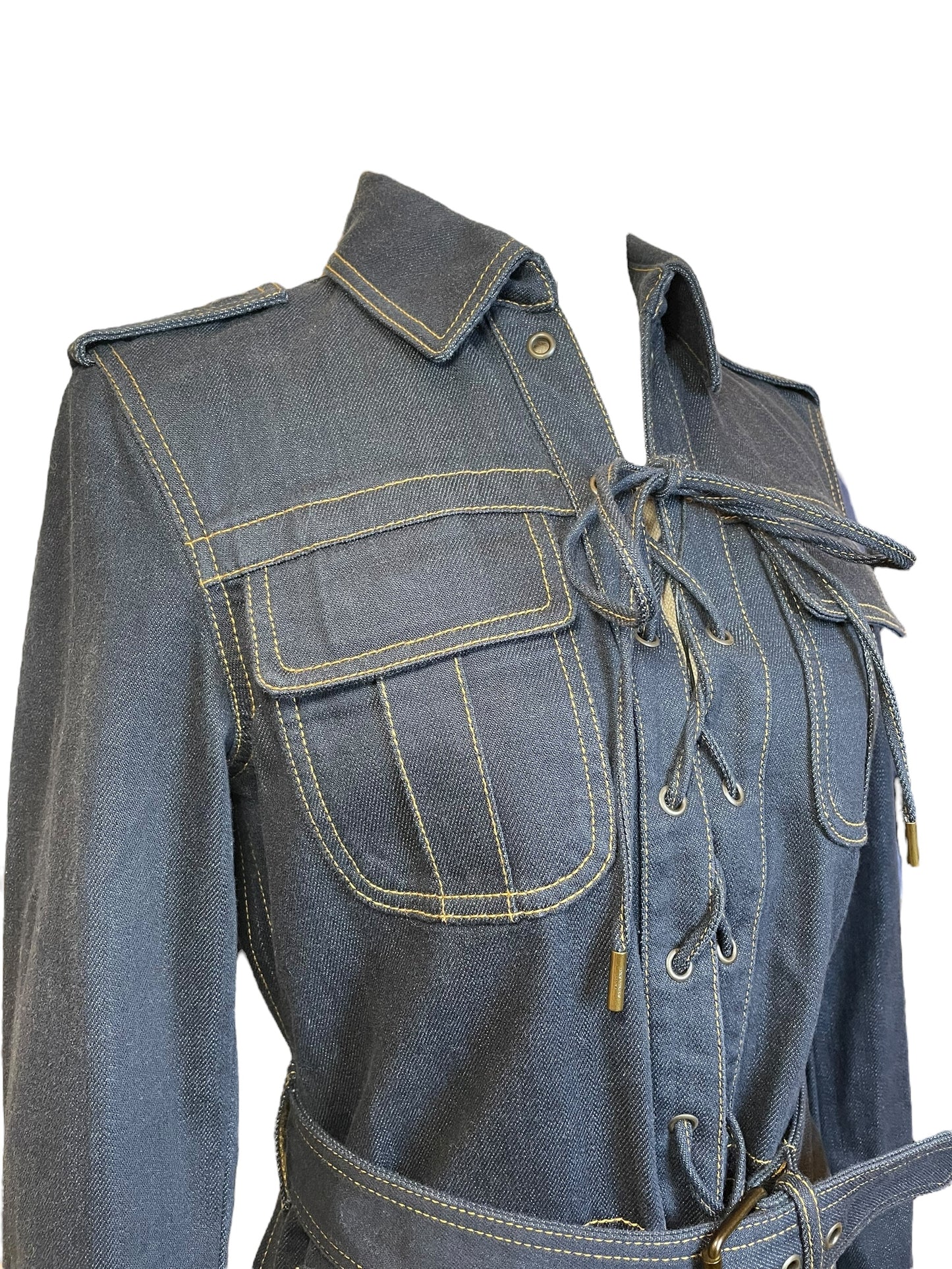 Saint Laurent Denim Safari Jacket