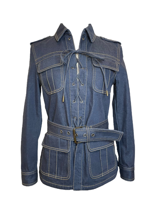 Saint Laurent Denim Safari Jacket