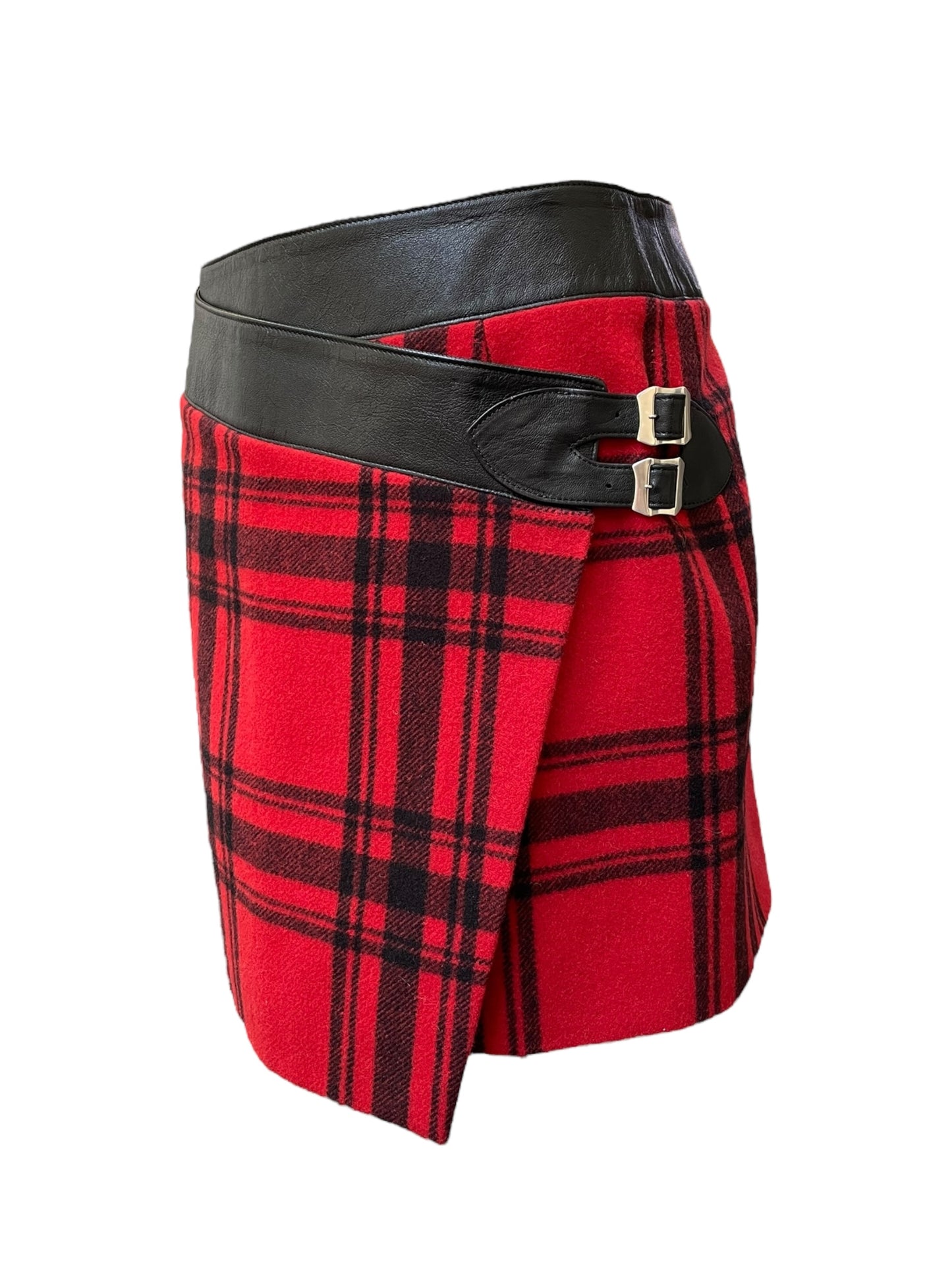 Saint Laurent tartan mini skirt