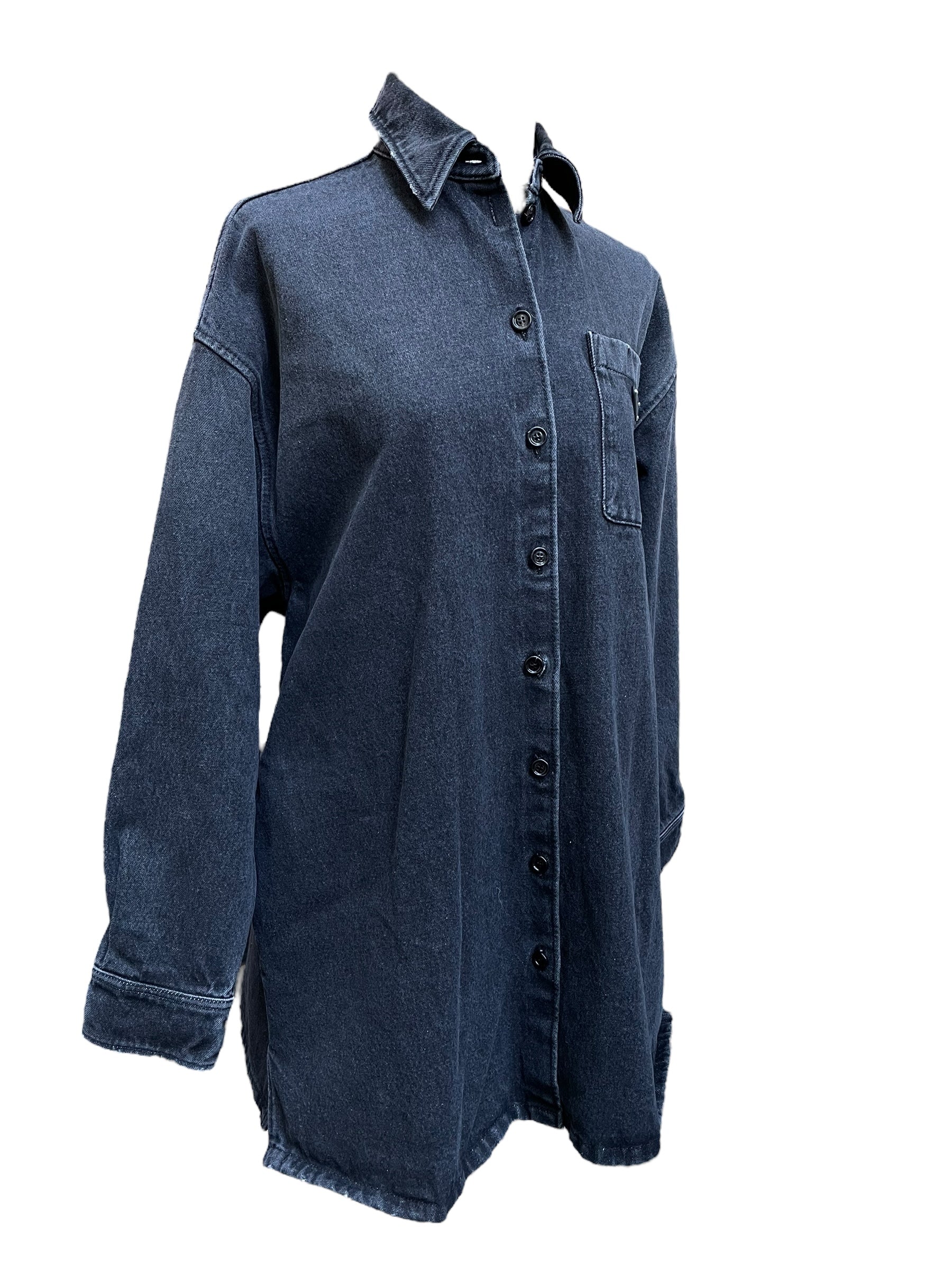 Prada oversized denim shirt