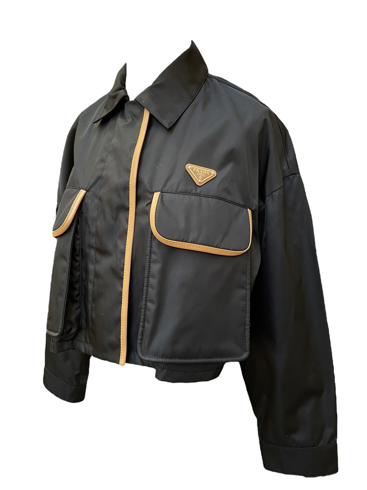 Prada black rain jacket