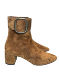 Yves Saint Laurent camel suede ankle boots