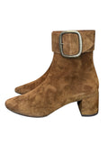 Yves Saint Laurent camel suede ankle boots