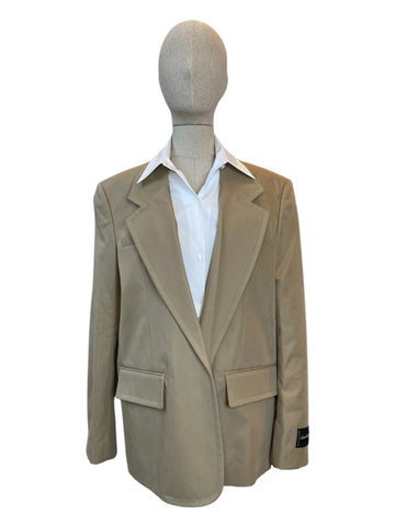 Alexander Wang beige oversized suit jacket