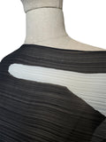 Pleats Please by Issey Miyake black and white poncho