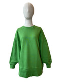 Sweat-shirt col rond vert Essentiel