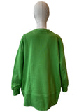 Sweat-shirt col rond vert Essentiel