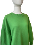 Sweat-shirt col rond vert Essentiel