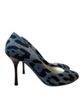 Dolce & Gabbana Denim & Animal Print Heels