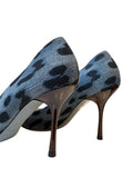 Dolce & Gabbana Denim & Animal Print Heels