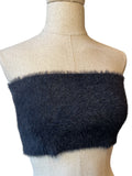 Jacquemus Black Fuzzy Bandeau Top