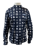 Prada Long-Sleeve Nautical Print T-Shirt