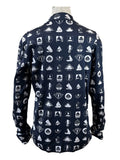 Prada Long-Sleeve Nautical Print T-Shirt