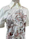 Prada Short-Sleeve Floral Shirt