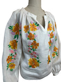 Maje Embroidered Floral Blouse