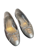 Chanel Silver Ballet Flats