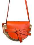 Loewe Mini Gate Raffia Bag