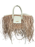 Jacquemus fringed basket